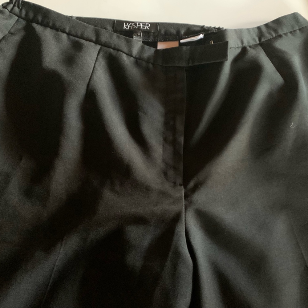 Black Trousers by Kasper size 16 in Like New Condition